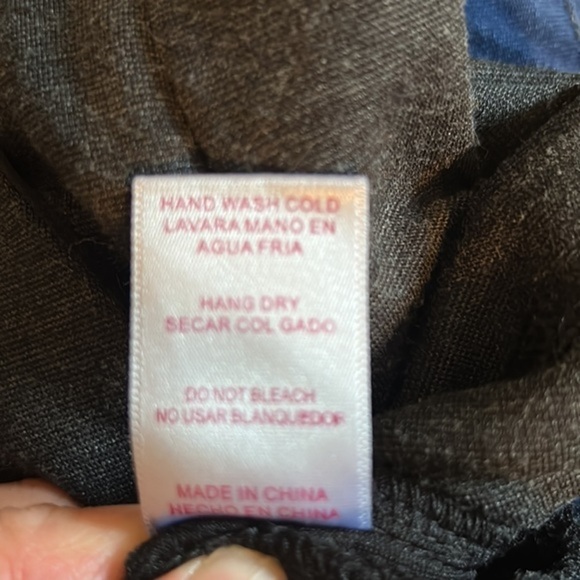 AnnaBella Triple Zipper Shorty Shorts Size Medium Gray - Picture 4 of 5